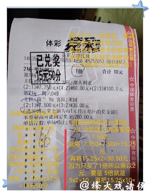 世界杯竞彩实战:资深玩家的投注日记 世界杯竞彩实战:资深玩家的投注日记